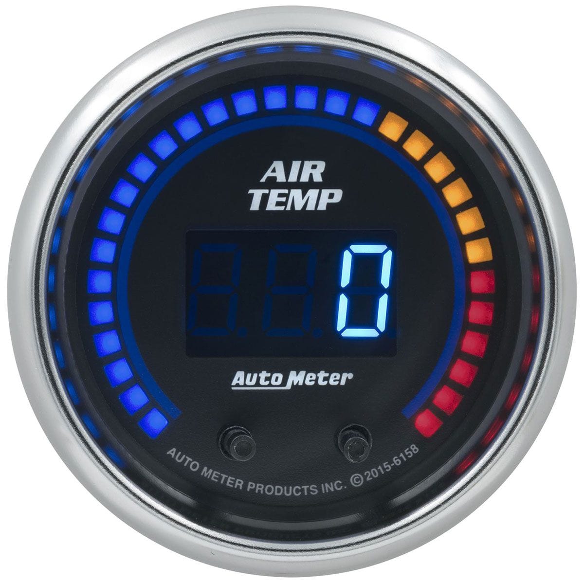 AUTOMETER 2-1/16", Dual Channel Electrical, 100-300 °F Auto Meter Cobalt Series Air Temrature Gauge AU6158 SR