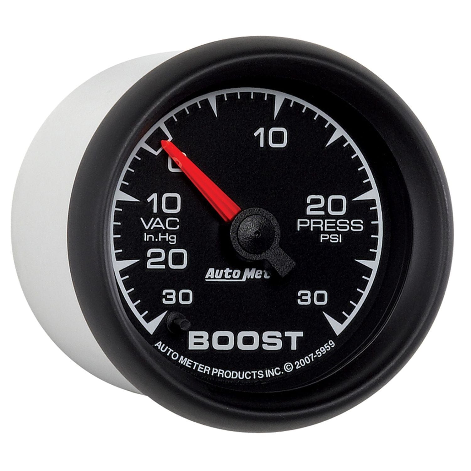 AUTOMETER 2-1/16", Full Sweep, Electric, 30 In Hg./30 PSI Auto Meter ES Series Boost/Vacuum Gauge AU5959 SR