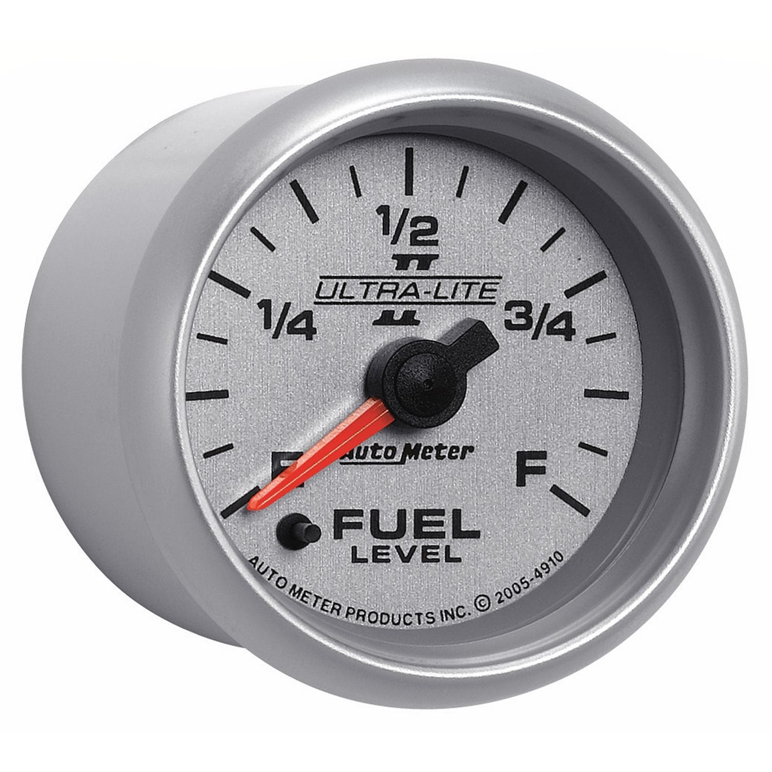 AUTOMETER 2-1/16", Full Sweep Electric, Programmable, 0-280 ohms Auto Meter Ultra-Lite II Series Fuel Level Gauge AU4910 SR