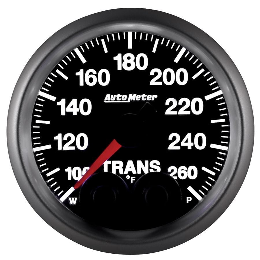 AUTOMETER 2-1/16", Programmable Warning Function, 100-260°F Auto Meter Elite Series Transmission Temperature Gauge AU5658 SR