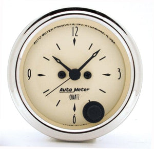 Auto Meter Antique Beige Series Clock AU1885