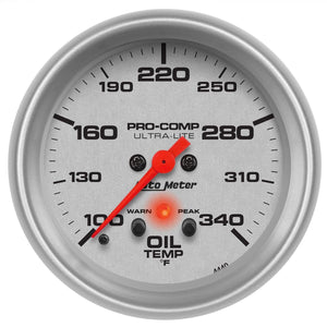 Auto Meter Ultra-Lite Series Oil Temperature Gauge AU4440