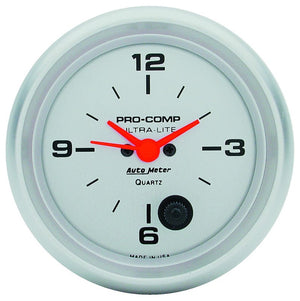 Auto Meter Ultra-Lite Series Clock AU4485