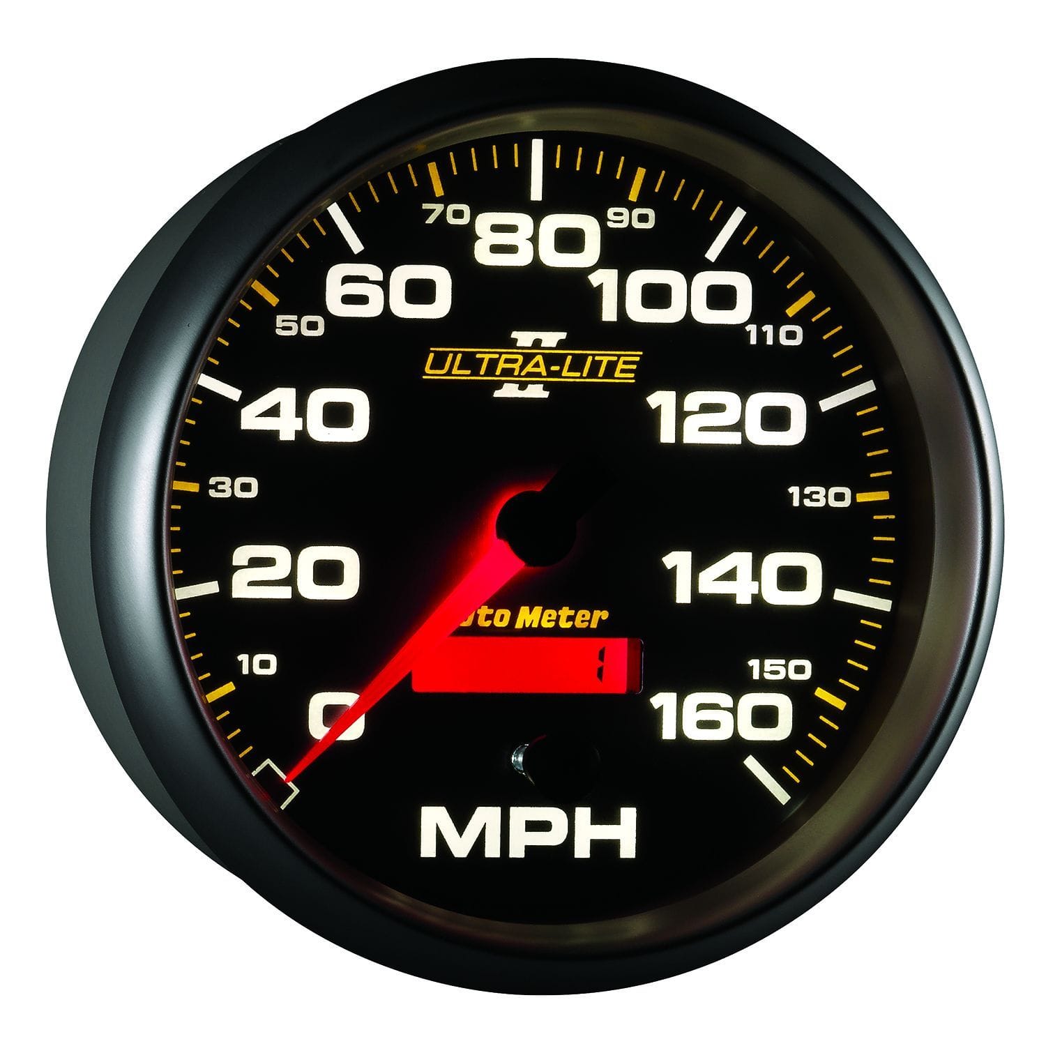 AUTOMETER 5", In-Dash, Programmable, 0-160 mph Auto Meter Ultra-Lite II Series Speedometer AU4989 SR