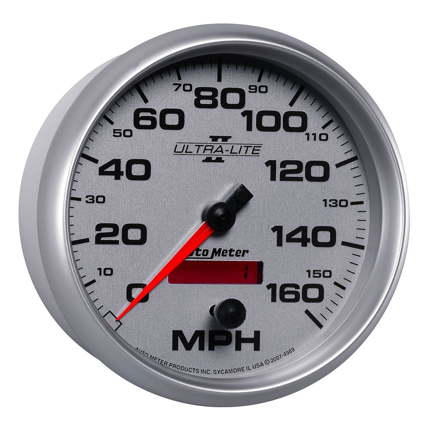 AUTOMETER 5", In-Dash, Programmable, 0-160 mph Auto Meter Ultra-Lite II Series Speedometer AU4989 SR