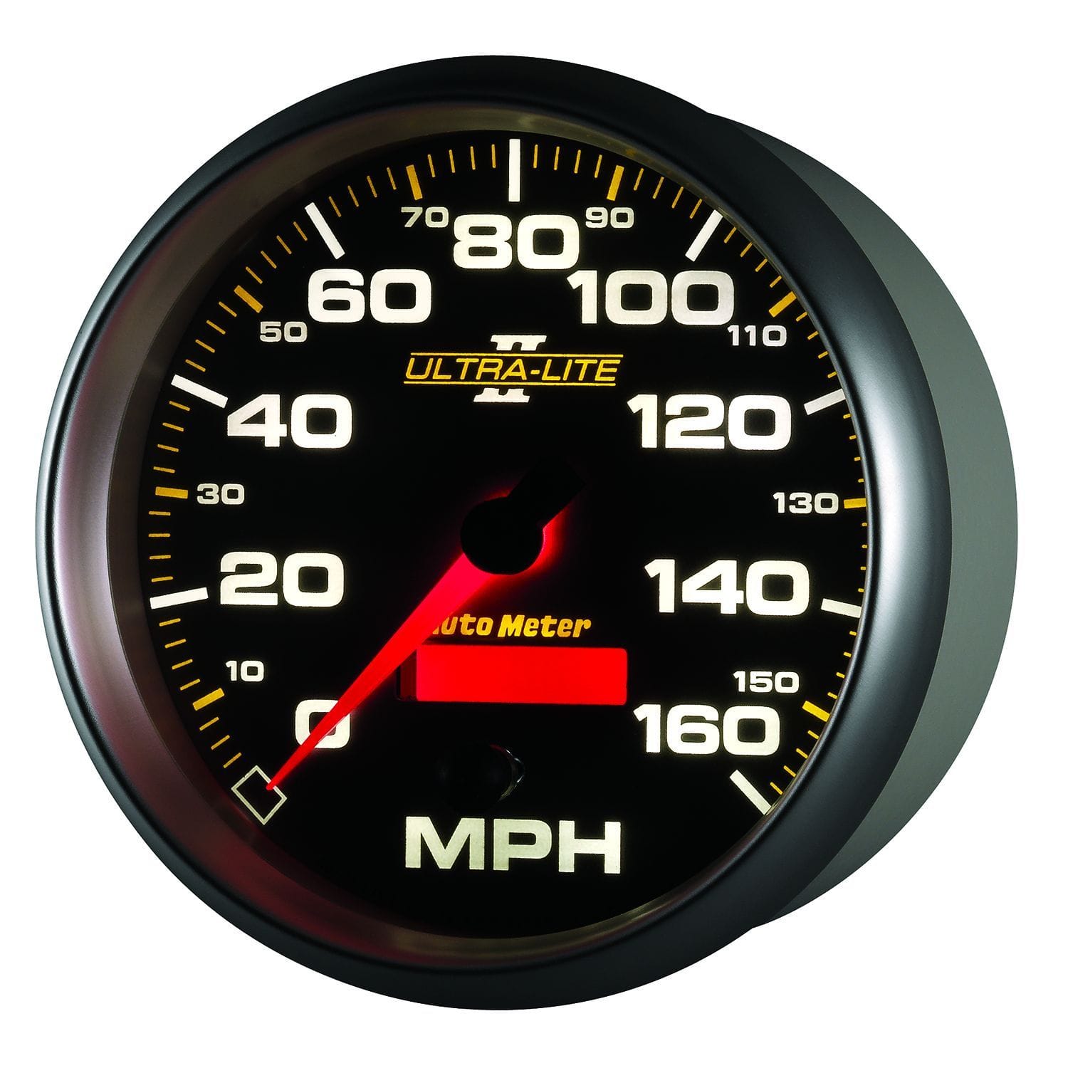 AUTOMETER 5", In-Dash, Programmable, 0-160 mph Auto Meter Ultra-Lite II Series Speedometer AU4989 SR