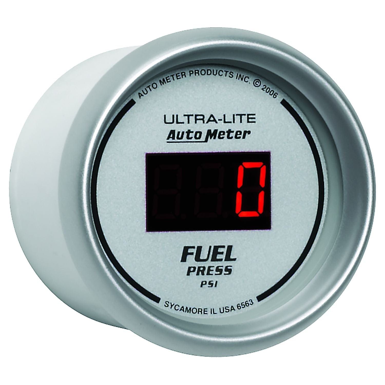 AUTOMETER Digital, In-dash, 2-1/16", 0-100 psi Auto Meter Ultra-Lite Digital Series Fuel Pressure Gauge AU6563 SR