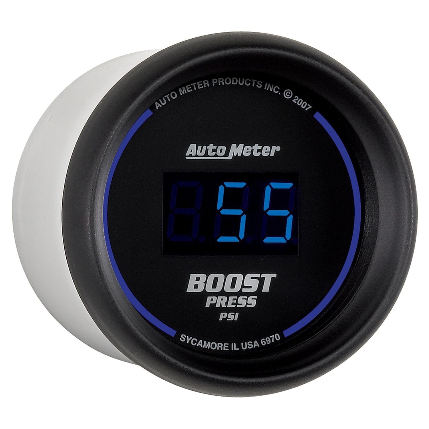 AUTOMETER Digital, In-dash, 2-1/16", 5 - 60 psi Auto Meter Cobalt Digital Series Boost Gauge AU6970 SR
