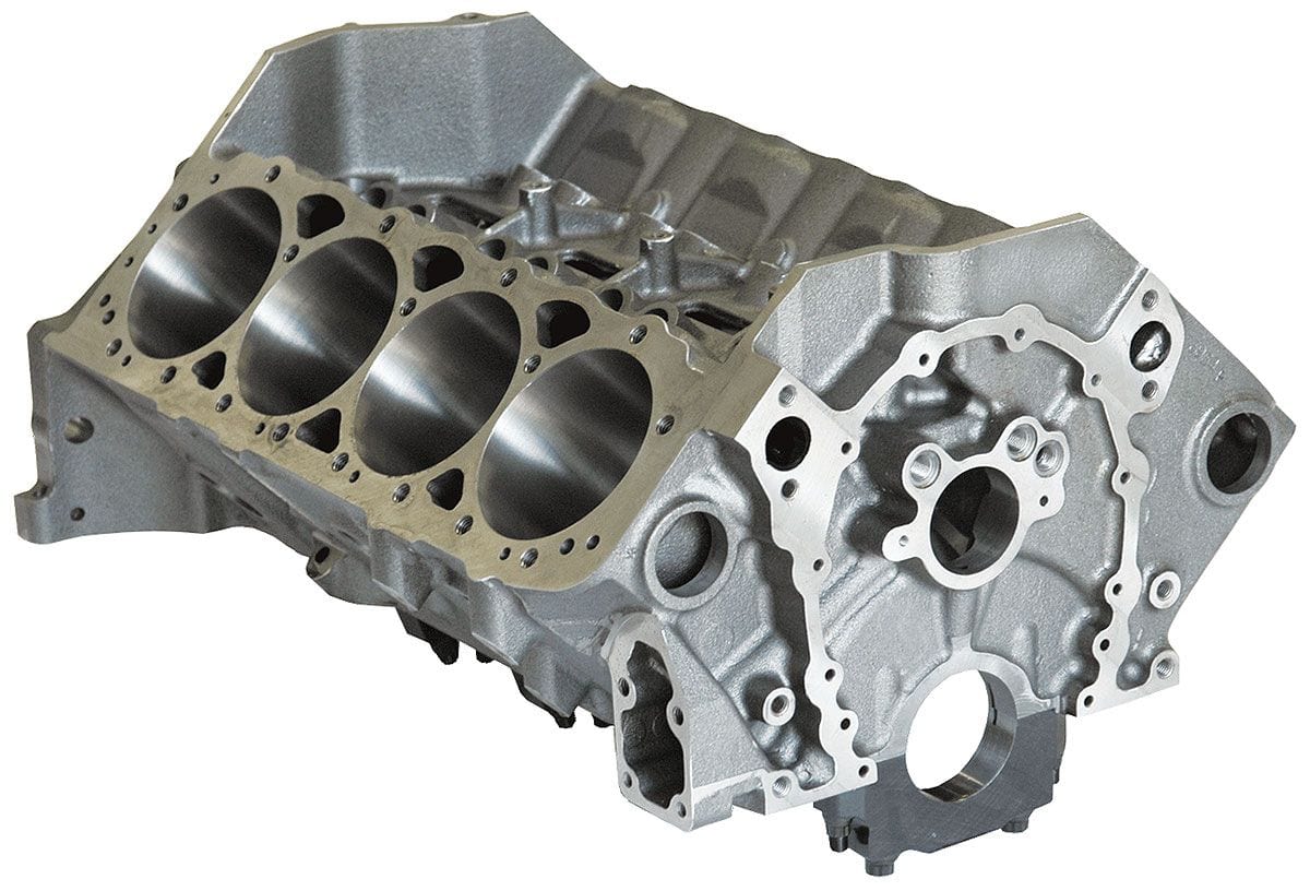 DART 4.125" Bore, 9.025" Deck, 350 Mains Dart Dart Little M2 Cast Iron SB Chev Engine Block with 4-Bolt Steel Cap DA31181211 SR