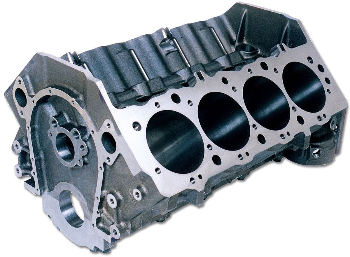 DART Dart B/B Chev Big M2 Competition Engine Block, 4.500" Bore, 9.800" Deck, 4-Bolt Main SR