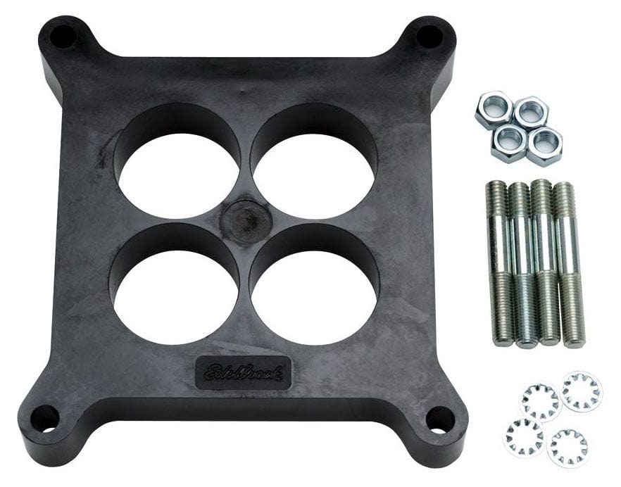 EDELBROCK 1" 4-hole Spacer Edelbrock Carburettor Spacer - Phenolic Plastic ED8711 SR