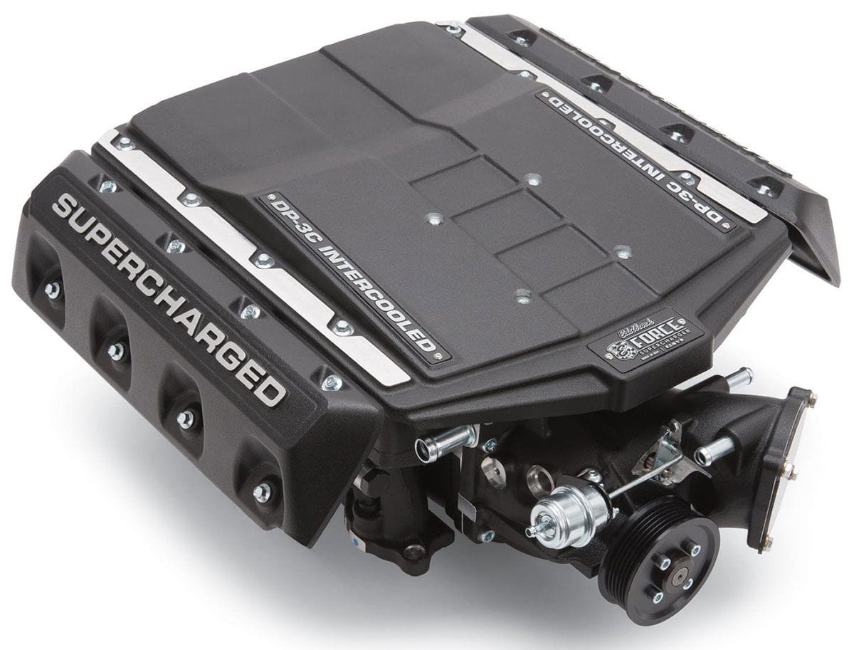EDELBROCK 2015-17 Ford Mustang 5.0L V8 Edelbrock E-Force Supercharger Kit, Stage 1 Street Systems 690 HP ED1586 SR
