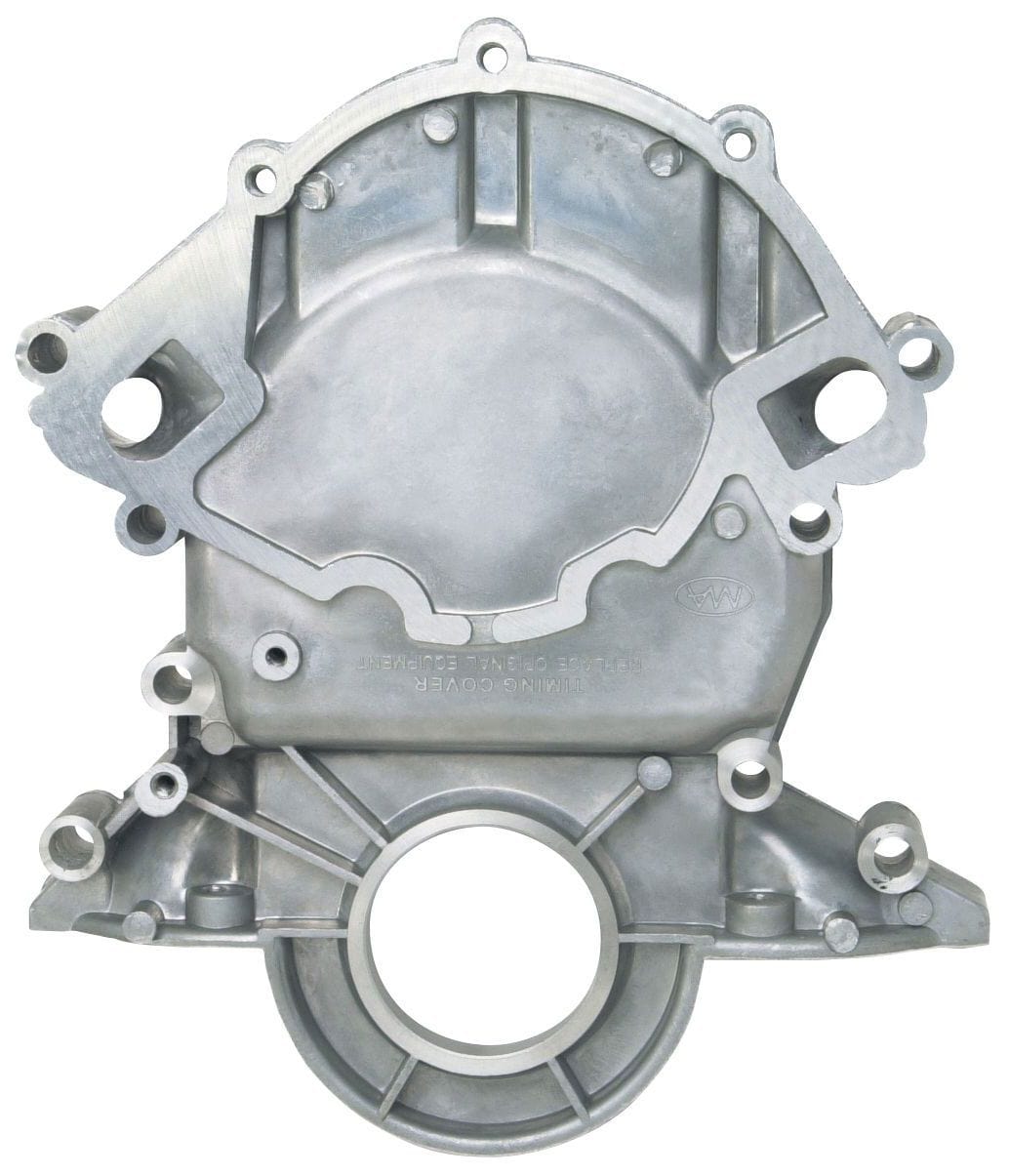 EDELBROCK 5.0L and 1988 & later 351-W with reverse rotation water pump, stock r Edelbrock Ford Aluminium Timing Covers ED4251 SR