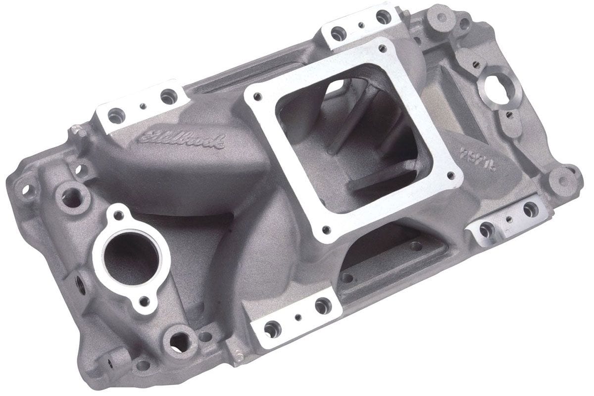 EDELBROCK Big Block Chevy, 3500-8500 rpm, with fuel injection bosses Edelbrock Super Victor BBC EFI Intake Manifold ED29275 SR