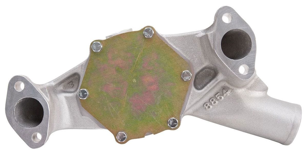EDELBROCK Big Block Chevy, Short-Style pump for Serpentine Belt, 5/8" pilot sha Edelbrock Victor Series Aluminium Water Pump - Reverse Rotation ED8854 SR