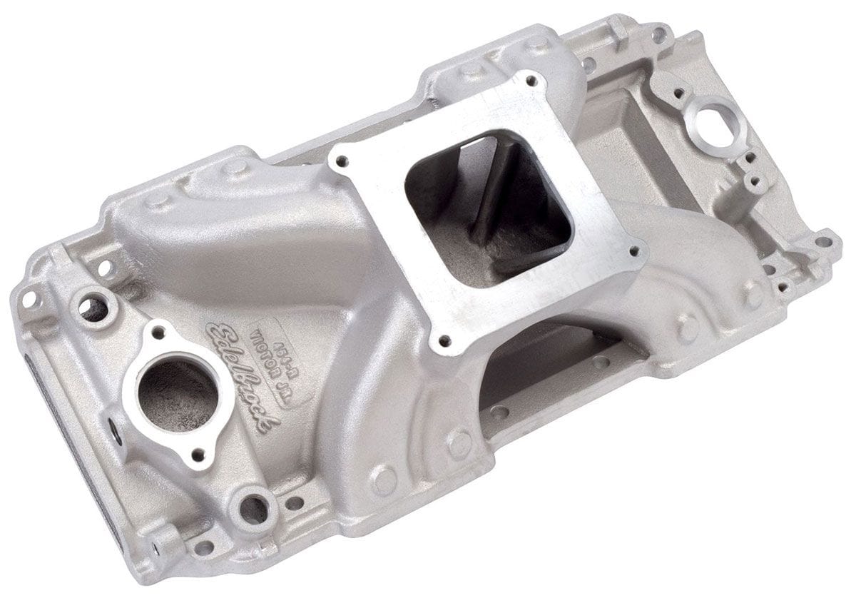EDELBROCK Big Block Chevy with rectangular-port heads, 3500-7500 rpm Edelbrock Victor Jr. 454-R Intake Manifold ED2902 SR