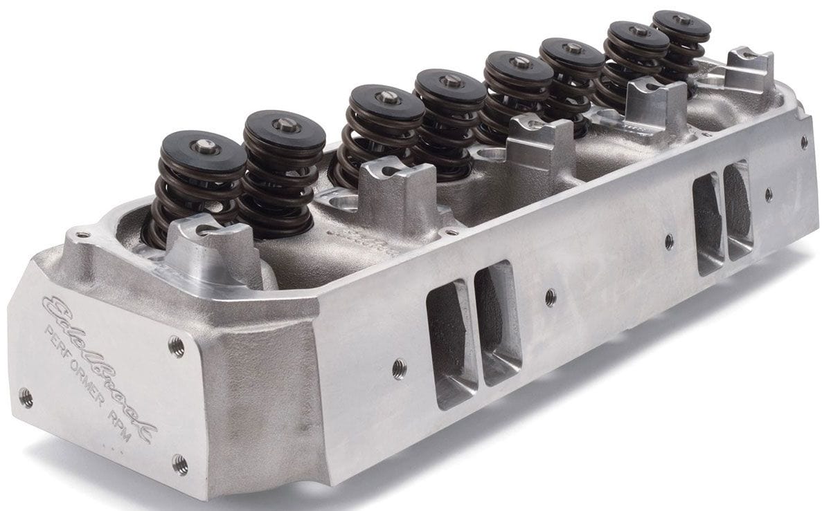 EDELBROCK Big Block Chrysler, 84cc chambers, great torque and horsepower up to Edelbrock Performer RPM Chrysler 440 Cylinder Heads - Single - Complete ED60929 SR