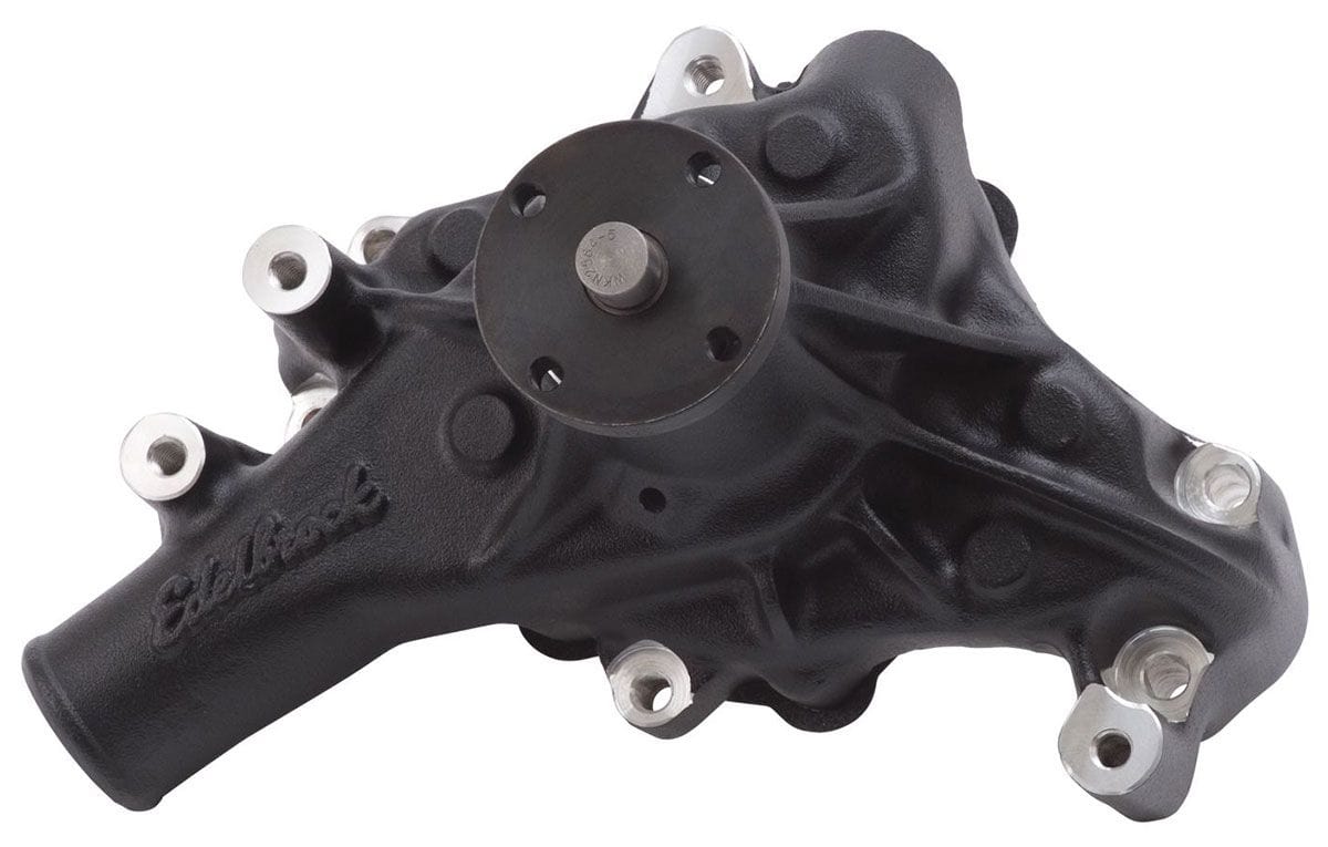 EDELBROCK Black Finish Suit SB Chev, Long Style, 5/8" pilot shaft Edelbrock Victor Series Aluminium Water Pump ED88113 SR
