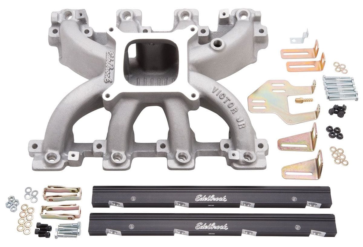 EDELBROCK Chevy LS1/LS2 Competition EFI, Intake Manifold with Fuel Rail Kit Edelbrock Victor Jr. LS1 Intake Manifold ED29086 SR