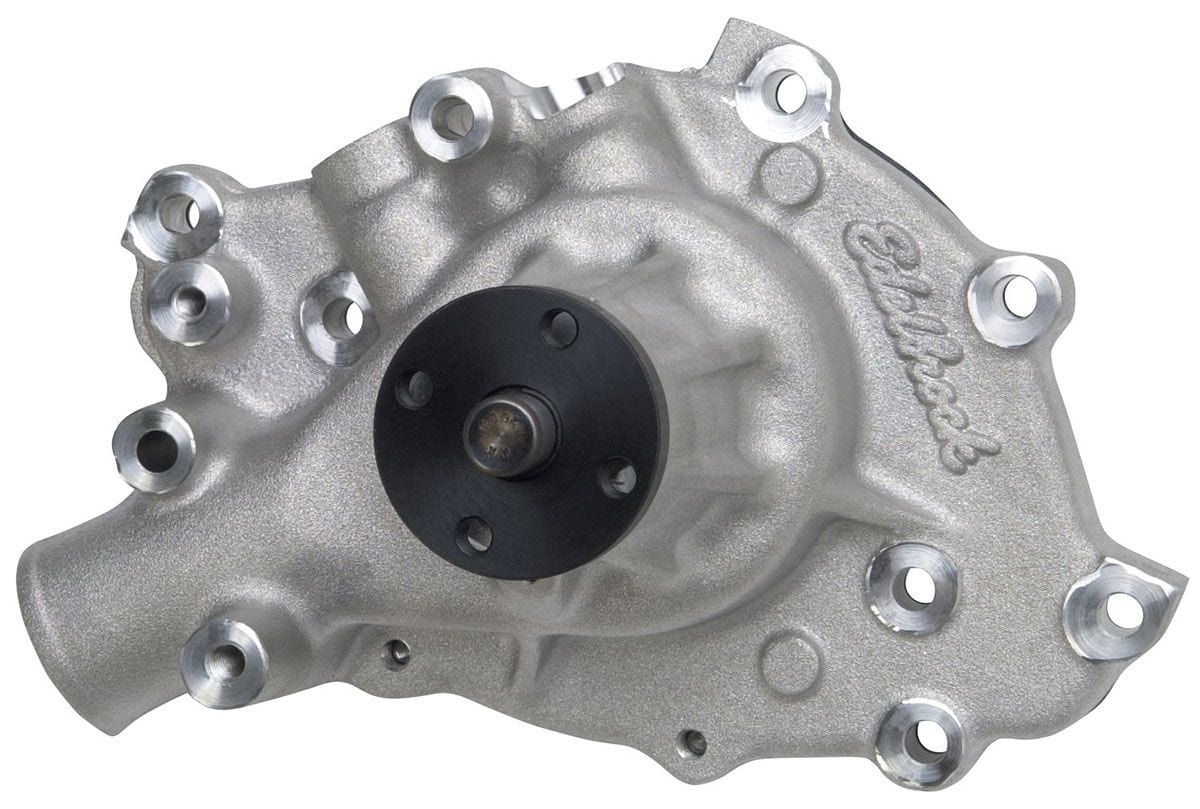 EDELBROCK Ford 289-302-351W, Right Hand Inlet with back plate, 5/8" pilot shaft Edelbrock Victor Series Aluminium Water Pump ED8841 SR