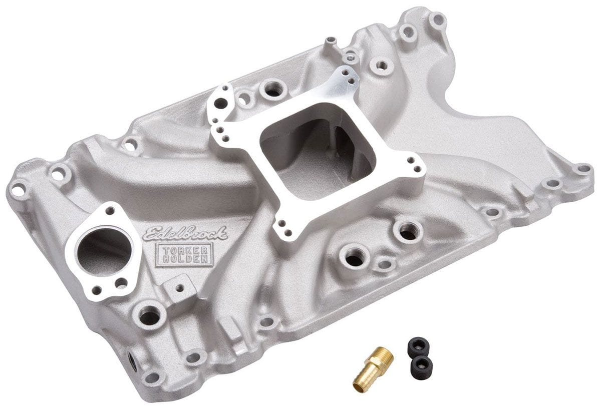 EDELBROCK Holden 253-308, Fits Red Cylinder Heads only, 2500-6500 rpm Edelbrock Torker Intake Manifold ED2790 SR