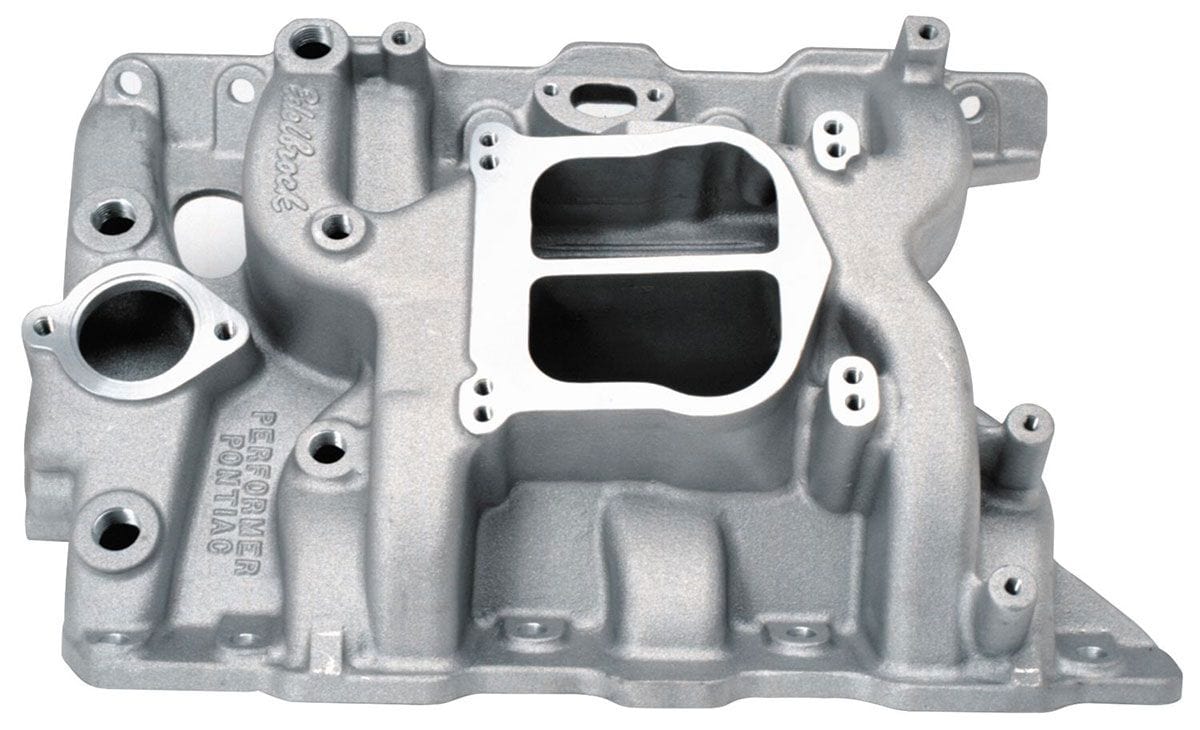 EDELBROCK Pontiac 326-455, Idle - 5500 rpm, Dual Plane, non-EGR Edelbrock Performer Intake Manifold ED2156 SR