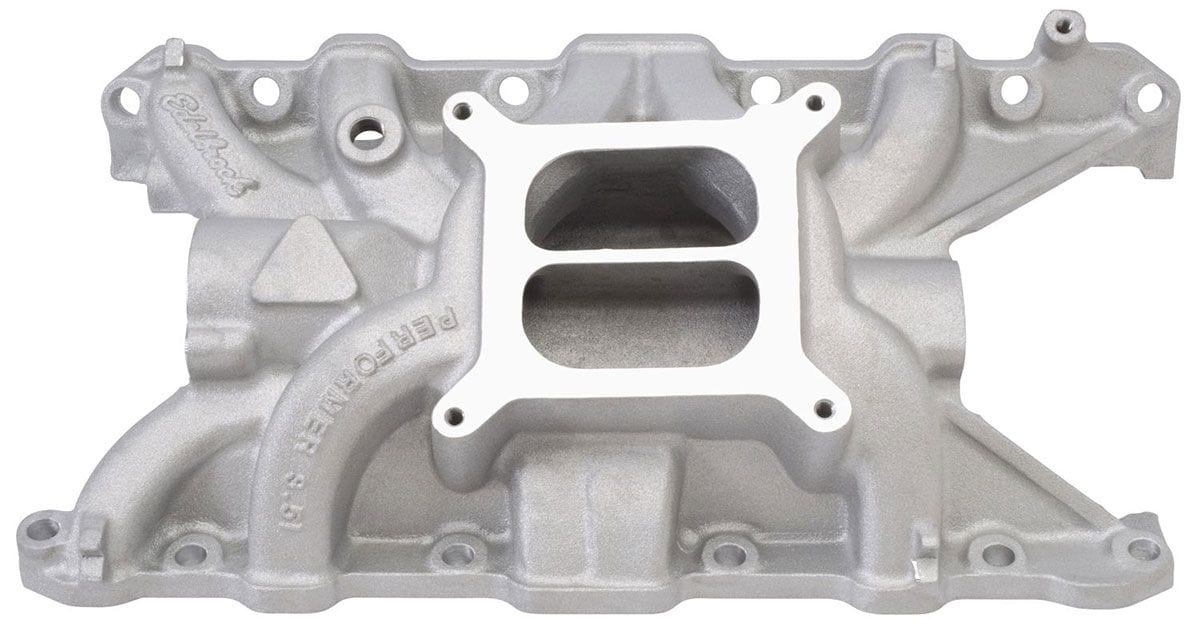 EDELBROCK Rover 3500cc, Idle - 5500 rpm, Dual Plane, non-EGR Edelbrock Performer Intake Manifold ED2198 SR