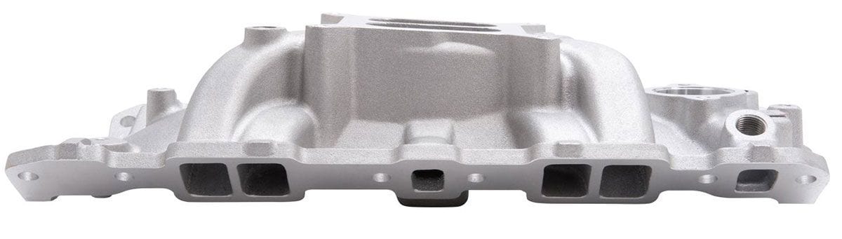 EDELBROCK SB Chevy, Idle - 5500 rpm, Dual Plane, non-EGR, oil fill tube Edelbrock Performer EPS Intake Manifold ED2703 SR