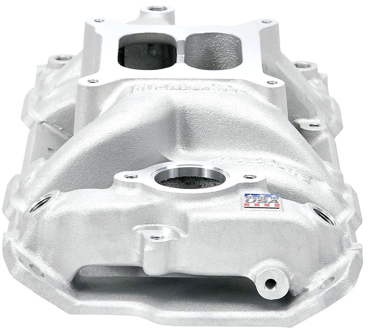 EDELBROCK Small Block Chevy, 1500-6500 rpm Edelbrock RPM Air-Gap Intake Manifold ED7501 SR