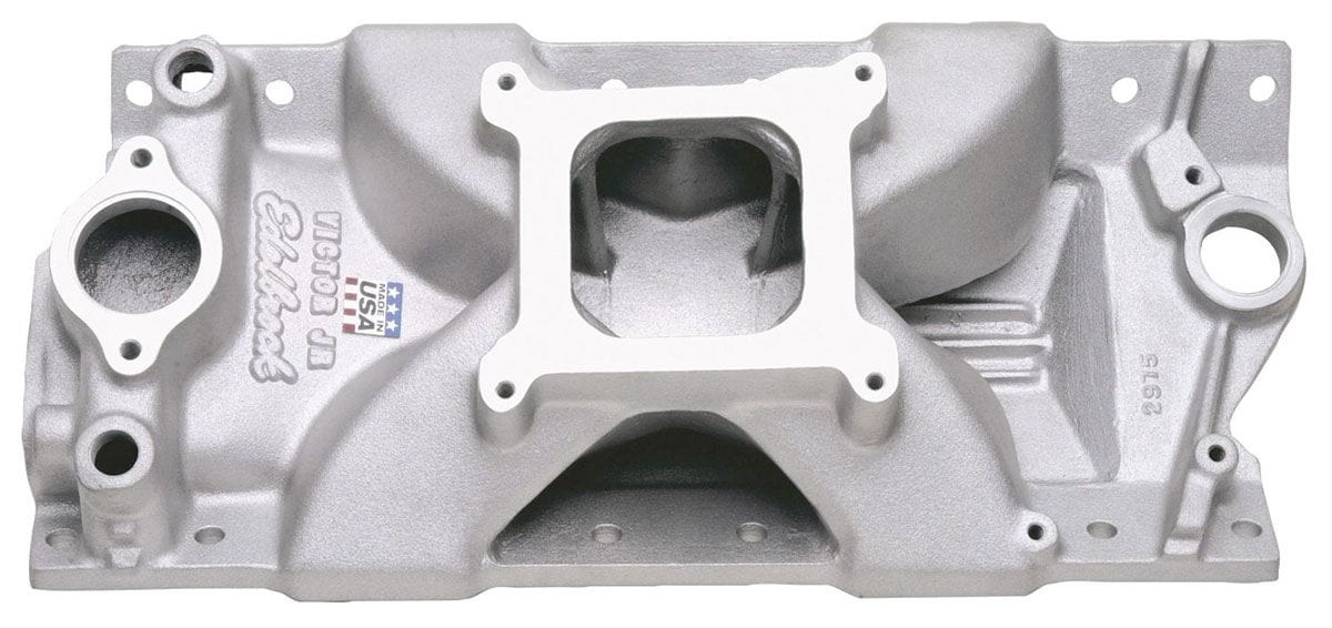 EDELBROCK Small Block Chevy, 3500-8000 rpm Edelbrock Victor Jr. Intake Manifold ED2975 SR