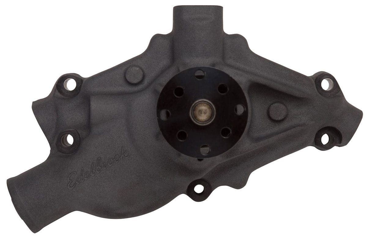 EDELBROCK Small Block Chevy, -8 AN auxiliary fittings at 90° to the block Edelbrock Victor Series Circle Track Water Pump ED8816 SR
