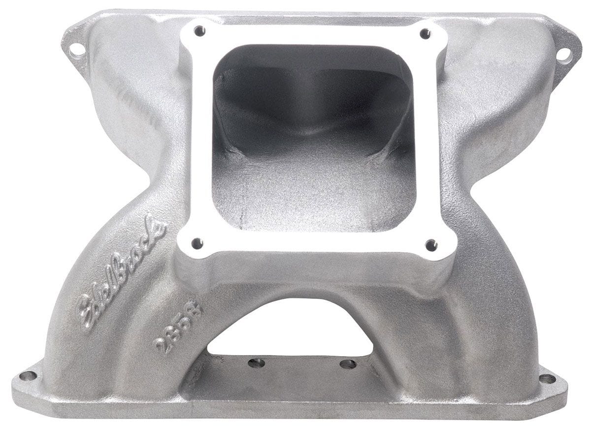 EDELBROCK Small Block Chevy for 15° & 18° heads, 5000-8500 rpm Edelbrock Glidden Victor Spider Intake Manifold ED2858 SR