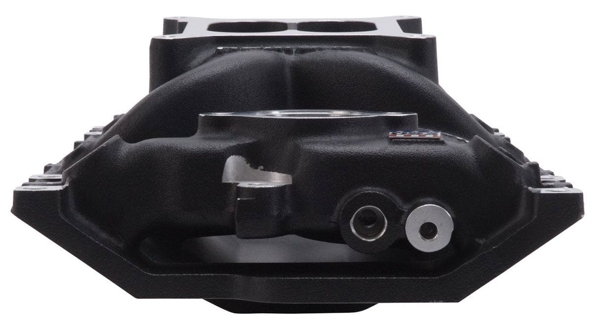 EDELBROCK Small Block Chevy Vortec, 1500-6500 rpm Edelbrock RPM Air-Gap Intake Manifold Black Finish ED75163 SR
