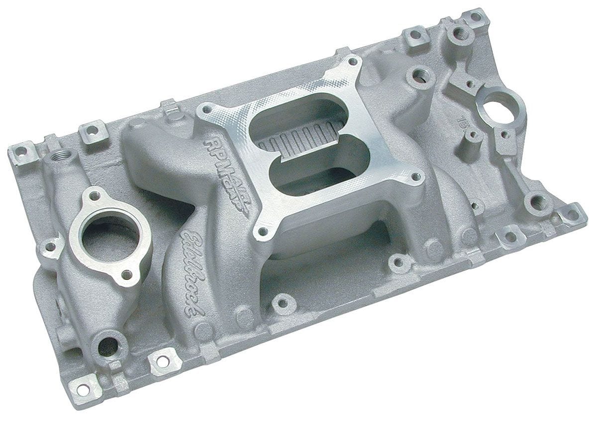 EDELBROCK Small Block Chevy Vortec, 1500-6500 rpm Edelbrock RPM Air-Gap Intake Manifold ED7516 SR