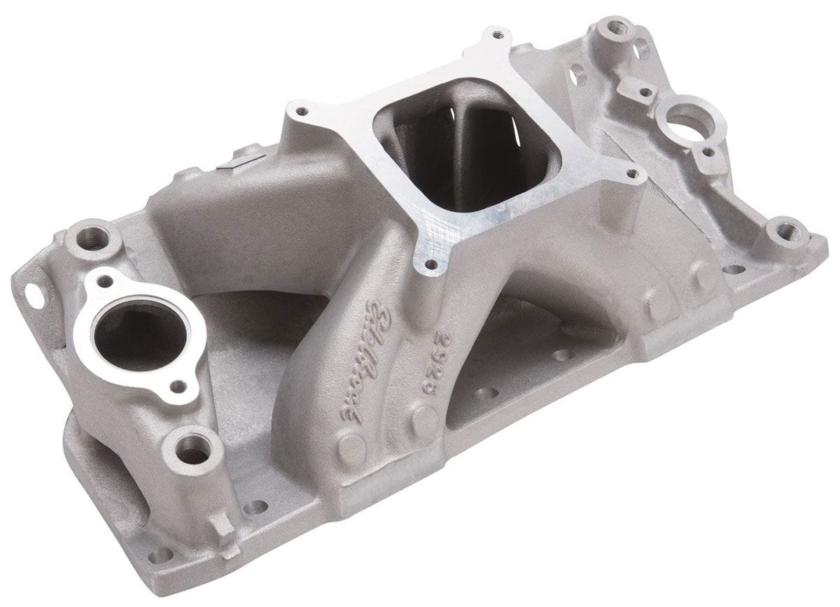 EDELBROCK Small Block Chevy with 23° heads, 3500-8500 rpm Edelbrock Super Victor Intake Manifold ED2925 SR