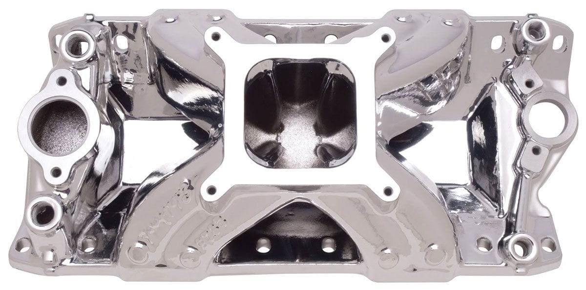 EDELBROCK Small Block Chevy with 23° heads, 3500-8500 rpm Edelbrock Super Victor Intake Manifold - EnduraShine finish ED29254 SR