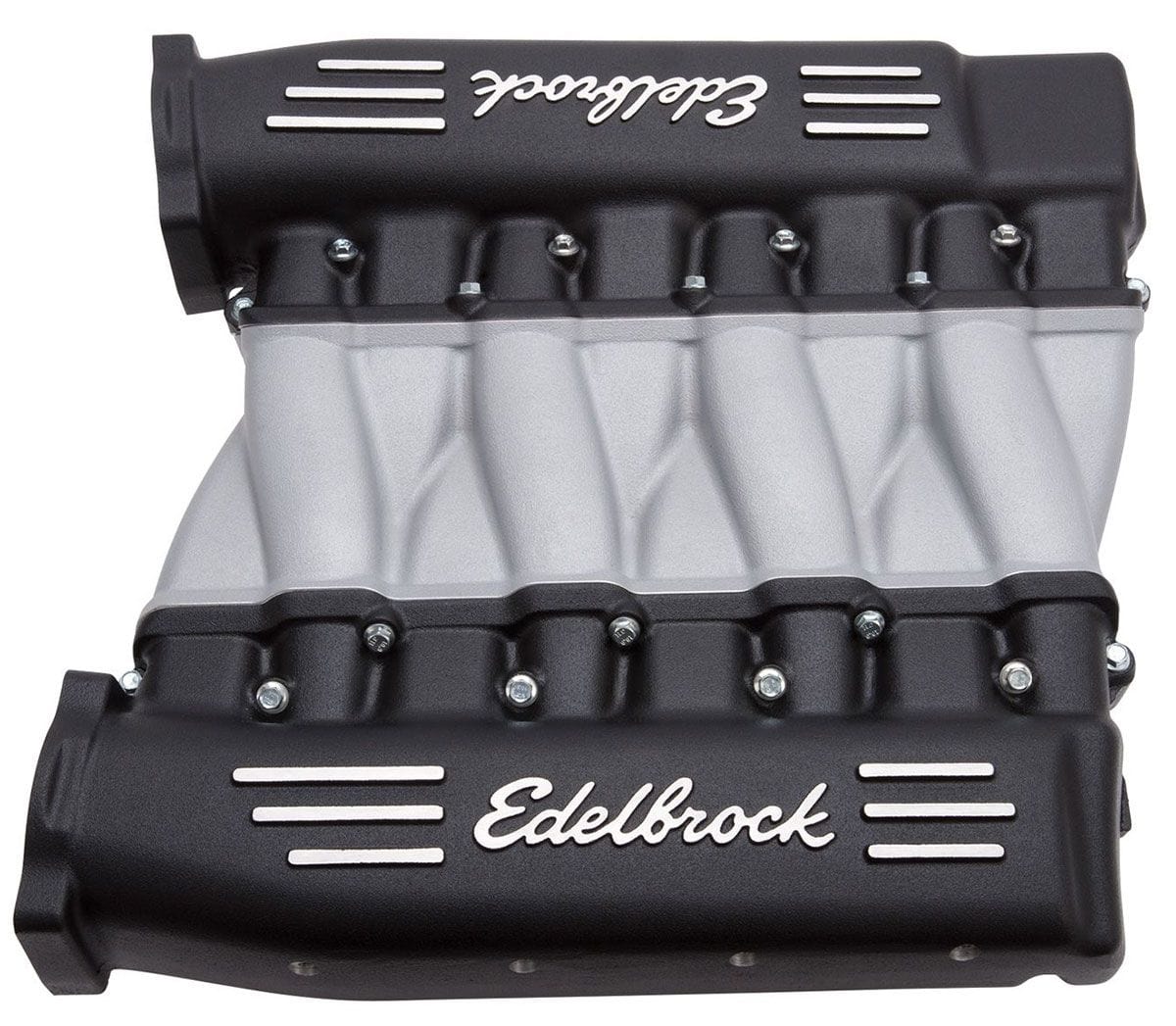 Edelbrock Suit Chev LS3, L92 and L76 Rectangular Port Cylinder Heads Edelbrock Cross-Ram Intake Manifold - Black Finish ED71413 SR