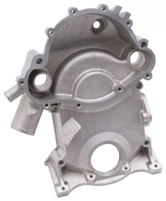 EDELBROCK Suit Pontiac 350-455 1969-79 Edelbrock Aluminium Timing Cover ED4265 SR