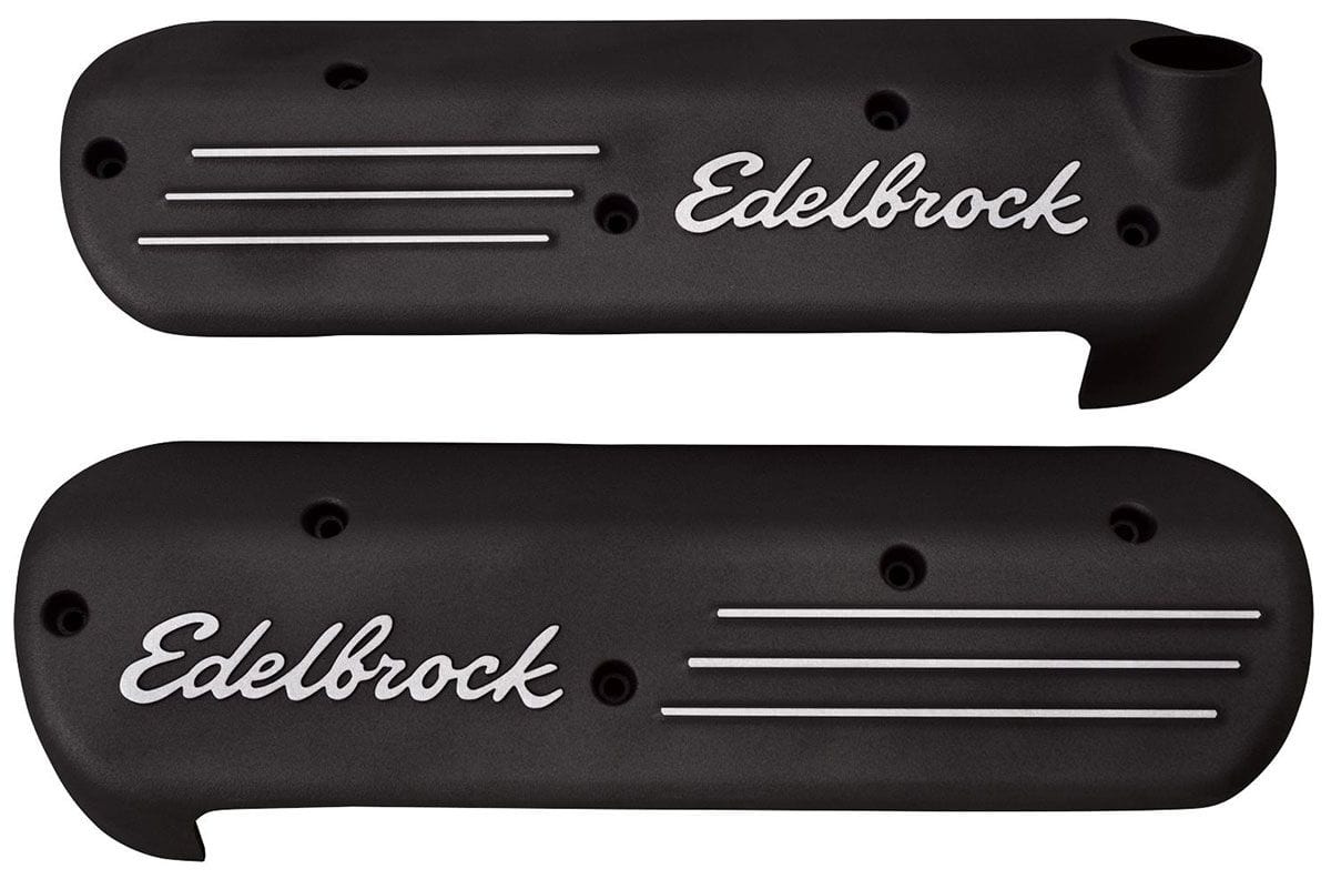 EDELBROCK With Black Powder Coat Finish Edelbrock Coil Covers for LS Series Engines ED41183 SR