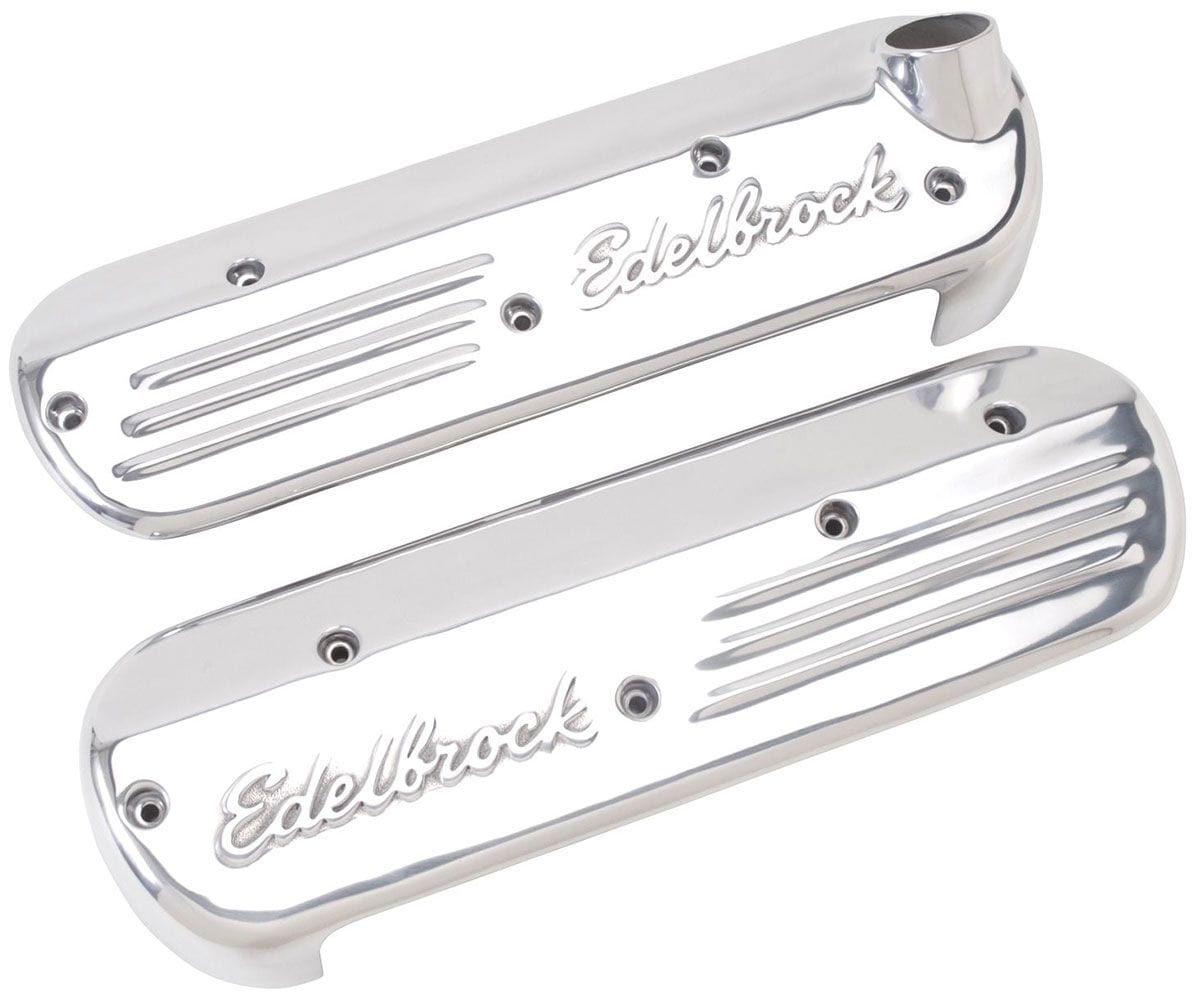 EDELBROCK With Polished Finish Edelbrock Coil Covers for LS Series Engines ED41181 SR