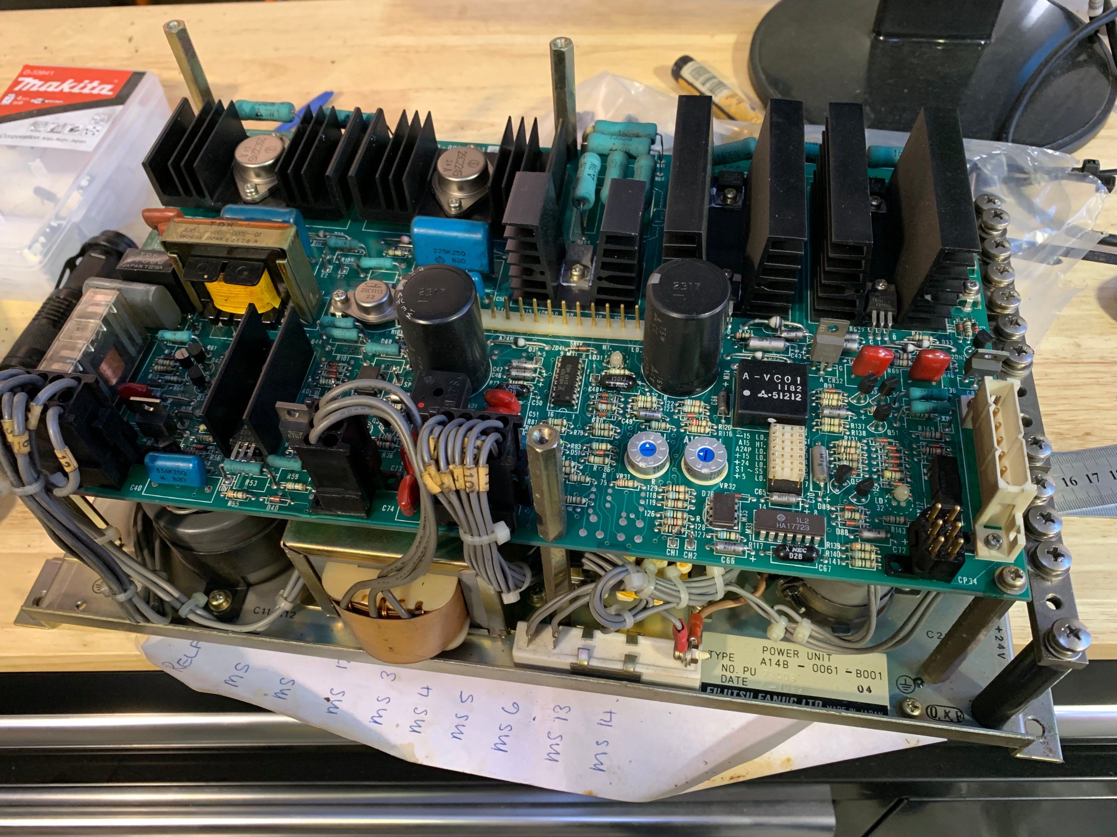 Fanuc Fanuc A14B-0061-B001 6M CNC Control Power Supply SR