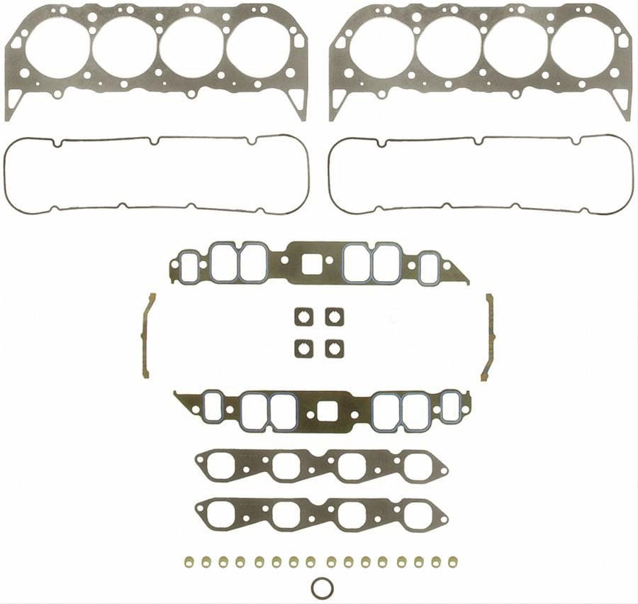 FELPRO Suit BB Chev 454 Gen V H.O Rectangle Port With PermaDry Valve Cover G Felpro Marine Gasket Head Set FE17243 SR