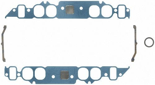 FELPRO Suit BB Chev Oval Port, Blocked Exhaust Crossover 1.82" x 2.05" (.060 Felpro Embossed Steel Laminate Intake Manifold Gasket Set FE1210 SR