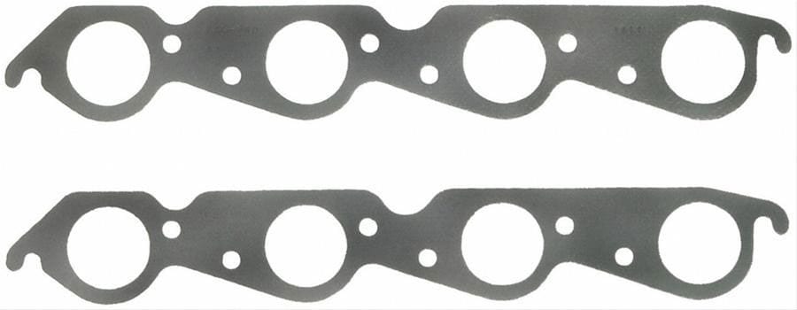 FELPRO Suit BB Chev Round Port 1.94" Round Felpro Perforated Steel Exhaust Gasket Set FE1411 SR