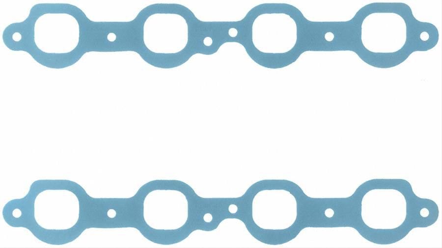 FELPRO Suit Chev LS1-LS6 1.75" x 1.55" Felpro Perforated Steel Exhaust Gasket Set FE1438 SR