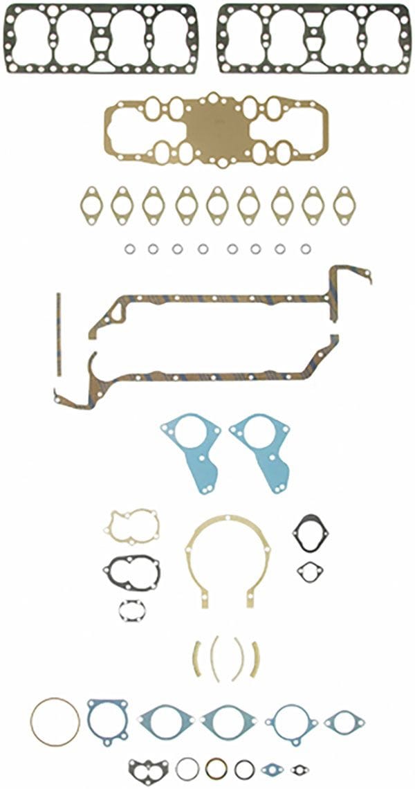 FELPRO Suit Ford Flathead 1938-49 (3 Holes) Felpro Full Gasket Set FEFS7548B SR