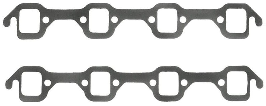 FELPRO Suit SB Ford 289-351W, Small Race Port 1.25" x 1.48" Felpro Perforated Steel Exhaust Gasket Set FE1415 SR