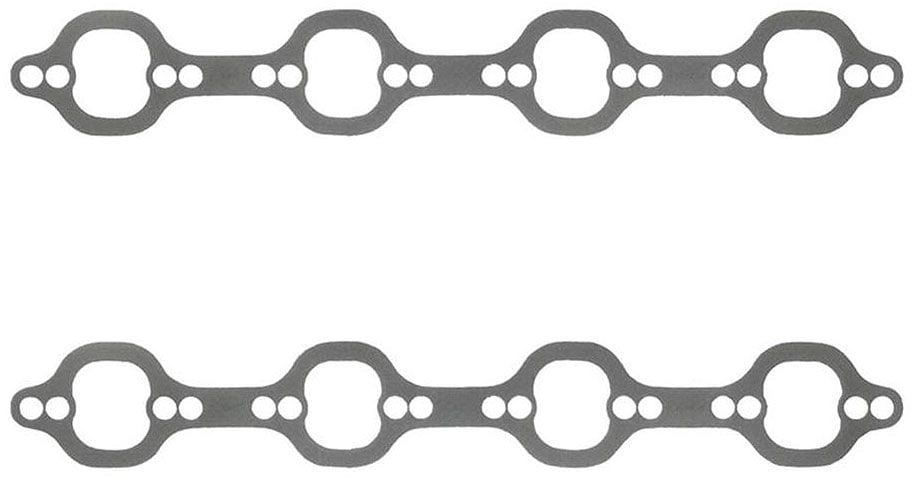 FELPRO Suit SB Ford 289-351W & Spread Bolt Pattern 1.42" x 1.62" Felpro Perforated Steel Exhaust Gasket Set FE1487 SR