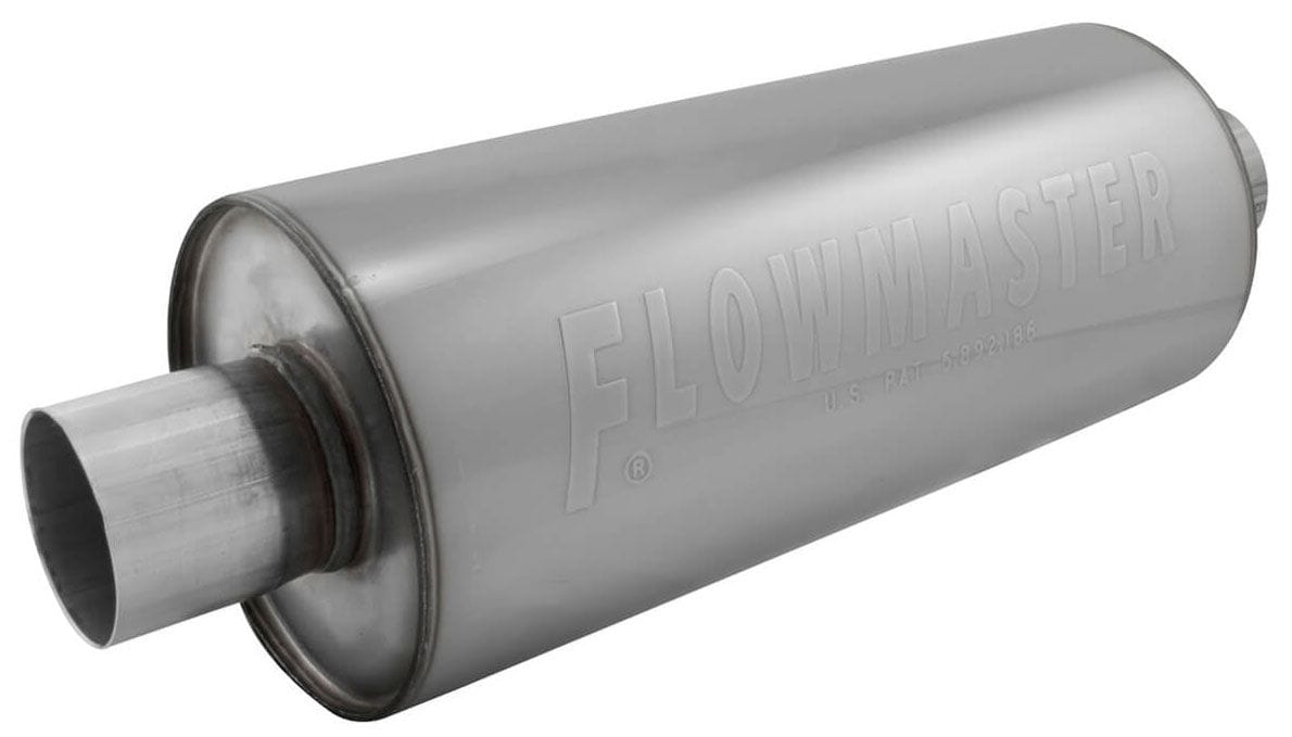FLOWMASTER Round, 2-1/2" Inlet/Outlet Flowmaster DBX Series Hushpower Muffler FLO12514310 SR