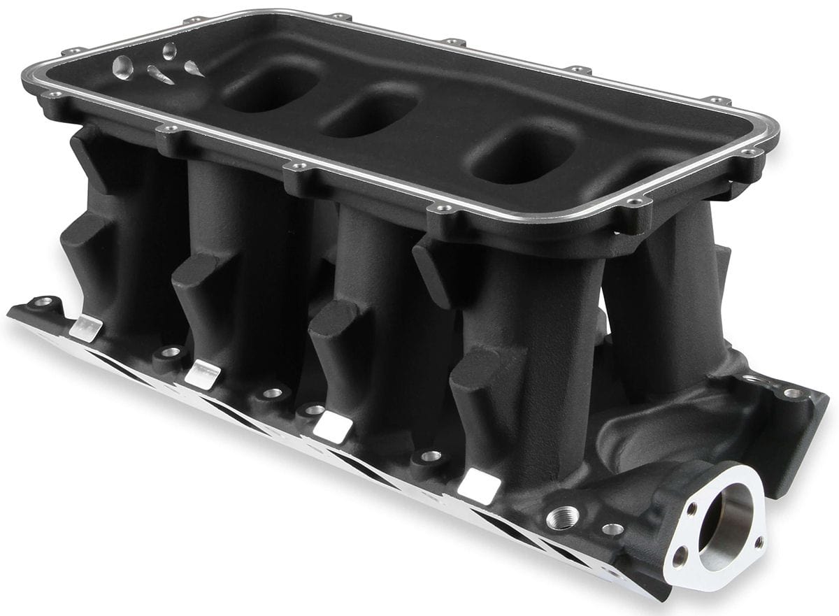 Holley 289-302W Hi-Ram Intake Manifold - Black Holley HO300-275BK SR